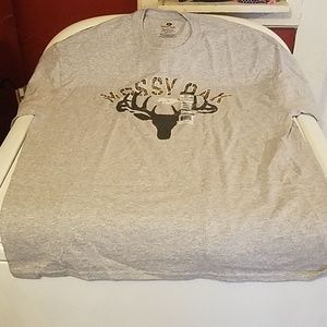 Mens grey mossy oak t shirt sz xl nwt